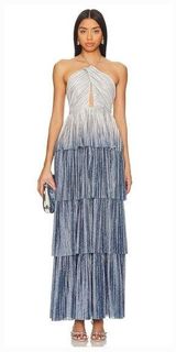 Line & Dot Oracle Maxi Dress in Denim Photo 0