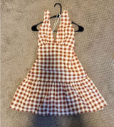 Free People Halter Gingham Mini Dress Photo 0