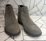 Sorel Evie II Chelsea Boots 8.5 Quarry Grey Waterproof Suede‎ NL5020-052 Photo 0