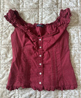 Brandy Melville Top Off-The-Shoulder Red Photo 0