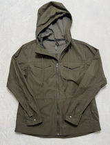 KUHL Women's Stryka Trench Coat Jacket Hooded Zip Green Sz Medium Photo 0