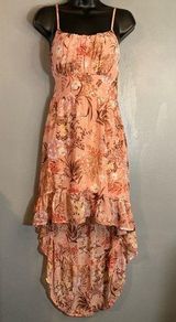 As U Wish pink floral high low dress nwt Photo 0
