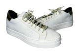 P448 Thea Platform Mahlia Mixed‎ Suede Leather Sneakers Gold Heel Women's 39 8.5 Photo 0