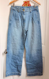 J.CREW Essential Wide Leg Denim Jeans Size 27 Photo 0