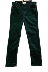 GAP 14 34X32 Tall 90s Straight High Rise Corduroy Pants Essex Green Retro Preppy Photo 0