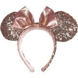 Walt Disney world Parks Exclusive Minnie Ear Headband Rose gold Sequin Bow Photo 0