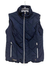 Horze Crescendo Cadence Navy Blue Quilted Equestrian Vest Women US 12 WIN16 Photo 0