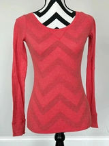 Arizona‎ Jeans Waffle Long Sleeve Top Sz XS Photo 0