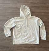 Marc New York Pullover Hoodie Womens Large Cream Ivory Kangaroo Andrew Marc Photo 0