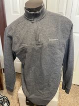 Mens XL Gray Half ZIP Pullover Photo 0