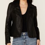 BlankNYC Faux Leather Moto Jacket in Black Photo 0