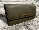 Olive Green Michael Kors Wallet with Snap Closure Photo 0
