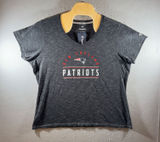 1690 | NWT Fanatics New England Patriots NFL Graphic V-Neck Tee Gray‎ Women 3XL Photo 0