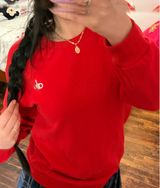 Alo Yoga Red Crewneck Accolade Pullover Photo 0