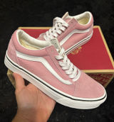 VANS old skool pink suede lace up low top shoes sneakers women’s 8 new Photo 0