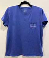 Vineyard Vines Short Sleeve Logo Pocket Tee Royal Blue / Purple Photo 0