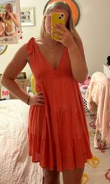 BaeVely Sundress Orange Size M Photo 0