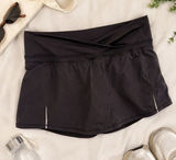 Lululemon Black Athletic Tennis Golf Skort Size 4 Built-In Shorts Running Photo 0