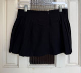 Garage‎ Black Pleated Mini Wrap Skort Side Tie Preppy Dark Academia Size XS Photo 0