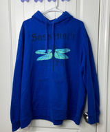Port & Company women’s bright blue dragonfly Sassenach‎ pullover hood sweatshirt Photo 0