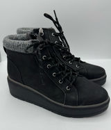 Dr. Scholl’s Nice max alp Black Ankle Lace-Up Platform Boots Womens size 10 fall Photo 0