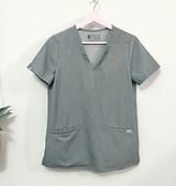FIGS Clothing Women's Casma Three-Pocket Scrub Top Grey Graphite in Size XS Photo 0