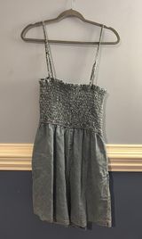 Denim Romper Gray Size XL Photo 0