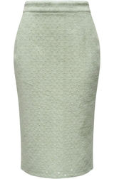 Altar'd State Sage Green Floral Eyelet Midi Skirt Scalloped Waist Small Photo 0