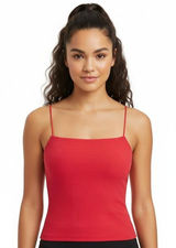 Madewell Top Womens Extra‎ Small Watermelon Red Square Neck Cropped Tank NV999 Photo 0