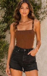 The East Order Bodysuit Ribbed Cocoa Photo 0