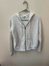 American Eagle Outfitters Gray Zip Up Sweatshirt Photo 0