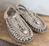 KEEN UNEEK Sandals Womens 9.5 Beige Tan Cord Bungee Outdoor Gorpcore Photo 0