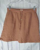 UpWest Coastal 100% Organic Cotton Gauze High-Waisted Mini Skirt Photo 0