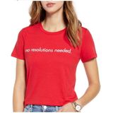 NWT Womens 1901 No Resolutions Needed New Year Graphic Tee Shirt - Sz XS Photo 0