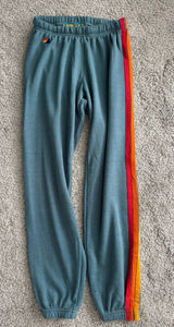 Aviator Nation Sweatpants Blue 5 Stripe Photo 0