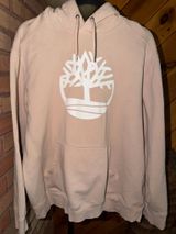 Timberland Men’s Hoodie- Cream w/white Logo Photo 0