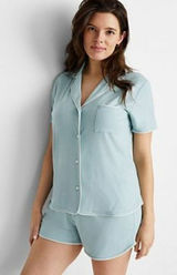 ✨State of Day Women's 2-Pc. Short-Sleeve Notched-Collar Pajama Sz Small Set✨ Photo 0