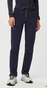 Figs navy blue yola high waisted skinny scrub pants with drawstring waist and pockets Photo 0