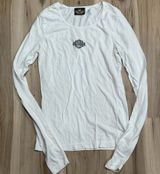 Harley Davidson White Long Sleeve Shirt Women’s XS Photo 0