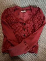 Red Free People Cardigan Photo 0