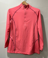 Peter Millar jacket‎ size medium womens Pink pull over half zip golf jacket. Photo 0