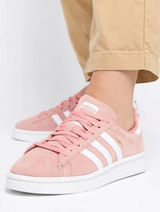Adidas Campus Pink Suede Sneakers Womens 9.5 Casual Retro Streetwear Skater Photo 0