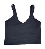 Lululemon Align Tank Top Women 8 Black Excellent Cropped V-Neck Nulu Yoga Bra Photo 0