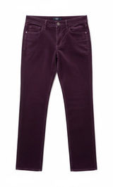Ann Taylor LOFT Modern Straight Corduroy‎ Pants Burgundy Sz 0/25 Workwear Career Photo 0