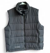 Columbia Black Puffer Down Feather Vest Size XL Photo 0