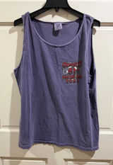 Comfort Colors Lavender Scoop Neck Tank- Sturgis 81st anniversary black hills bike rally sz L Photo 0