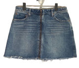 Free People We The Free Women’s Zip It Up Denim Jean Skirt 100% Cotton Size 30 Photo 0