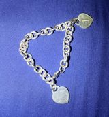 Tiffany & Co. Silver Heart Charm Bracelet Photo 0
