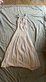 White Halter Dress Size M Photo 0