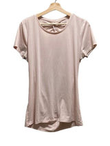 Athleta Enchore Backless Workout Shirt Pink Size M Gym Yoga Athletic Casual Cute Photo 0